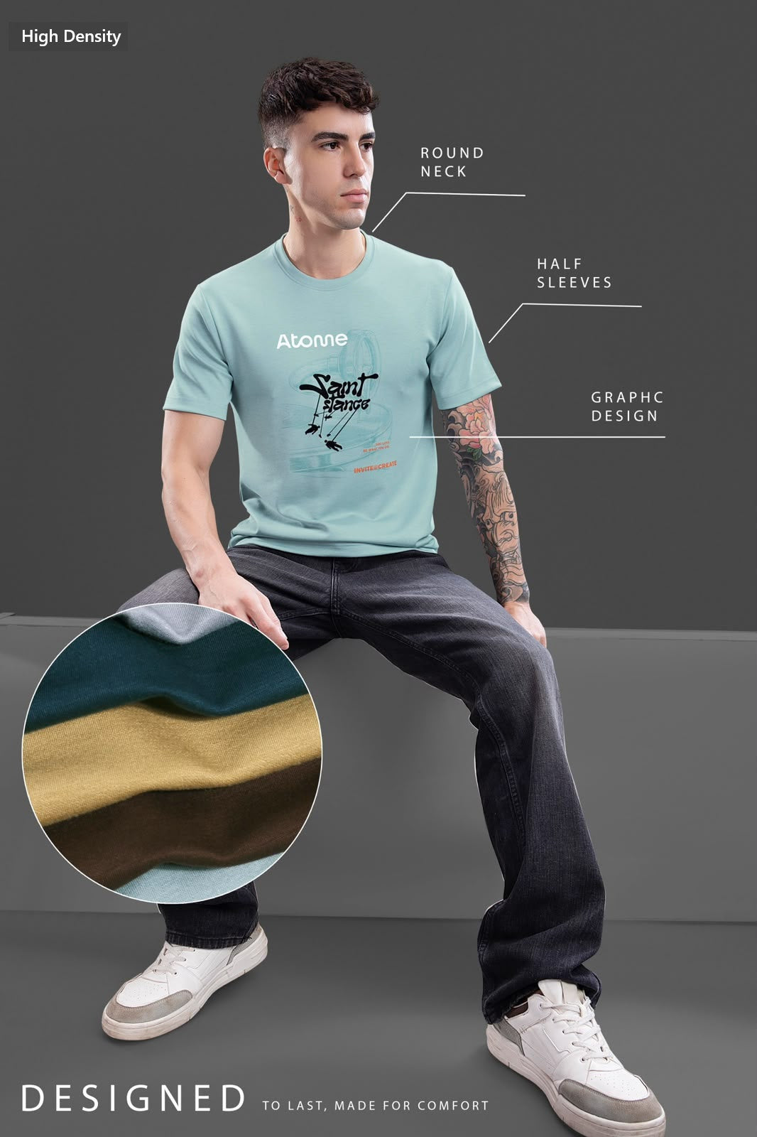 Vol 807 To 814 Sticker Style High Density Lycra Mens Tshirts Wholesale