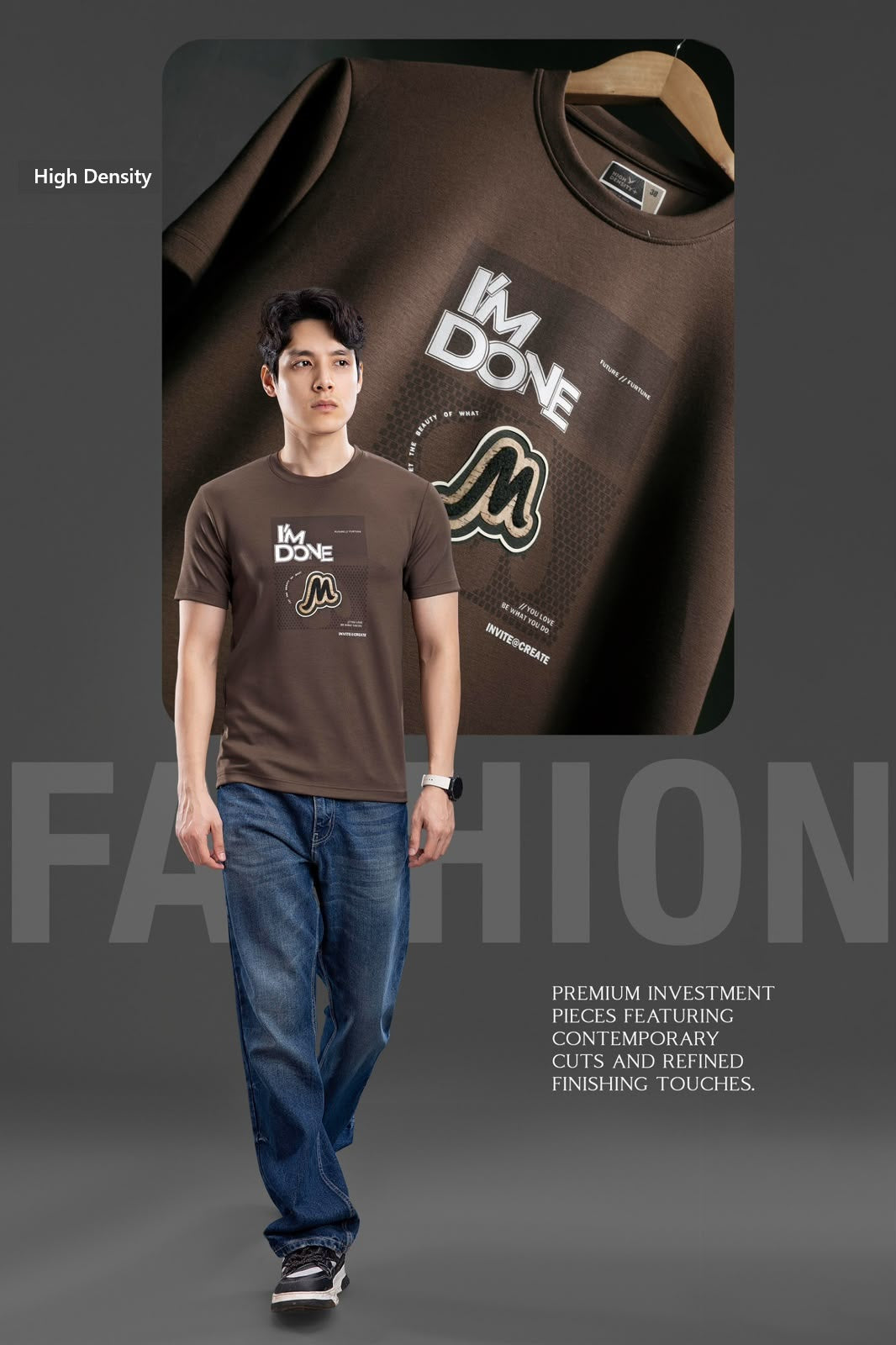 Vol 807 To 814 Sticker Style High Density Lycra Mens Tshirts Wholesale
