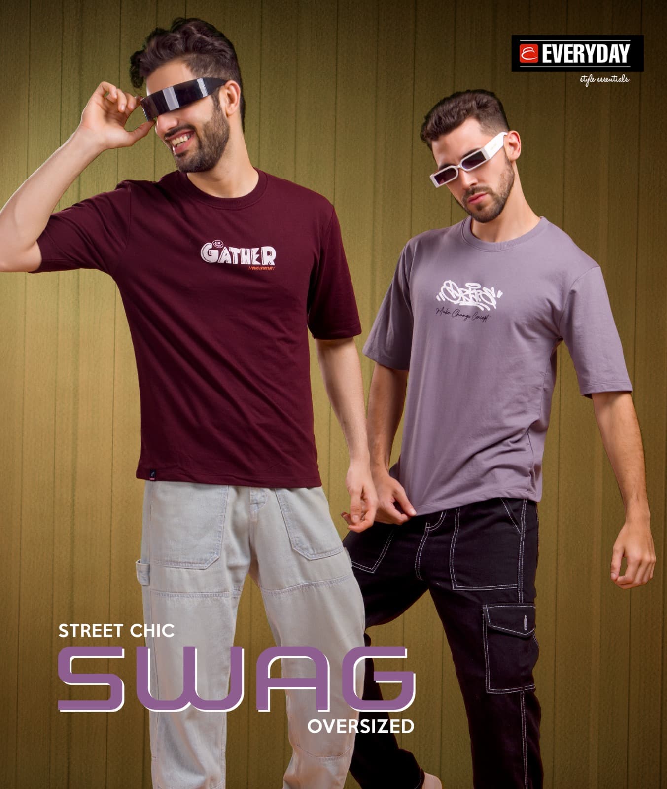 Vol 827 Oversize Everyday Cotton Looper Mens Tshirts Wholesale