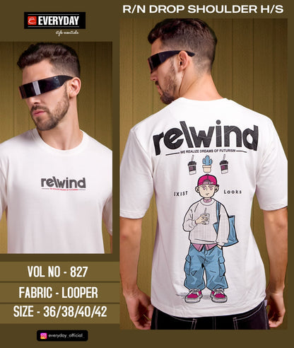 Vol 827 Oversize Everyday Cotton Looper Mens Tshirts Wholesale