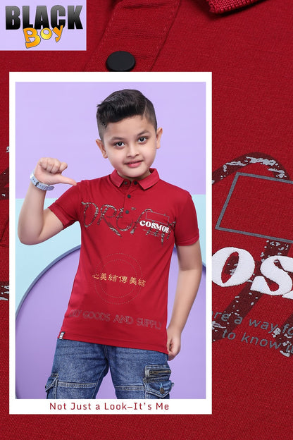 Vol 834 Black Tencil Lycra Boys Tshirt Wholesale