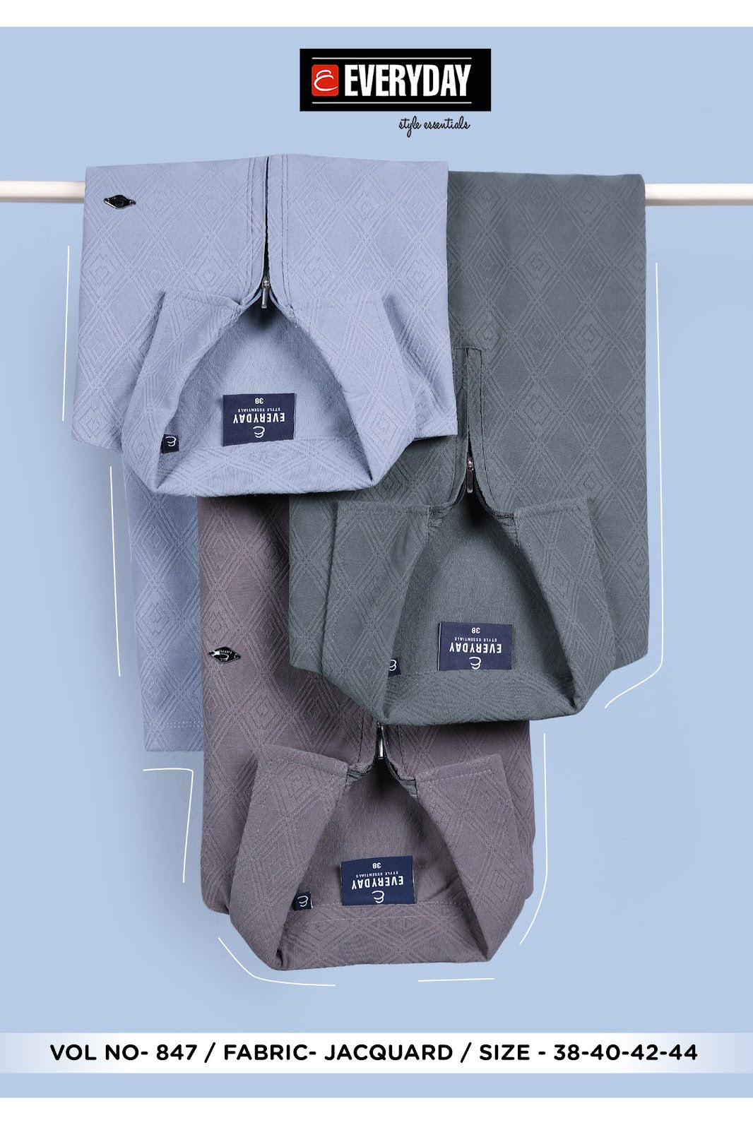 Vol 847 Everyday Jacquard Mens Tshirts Exporter Gujarat