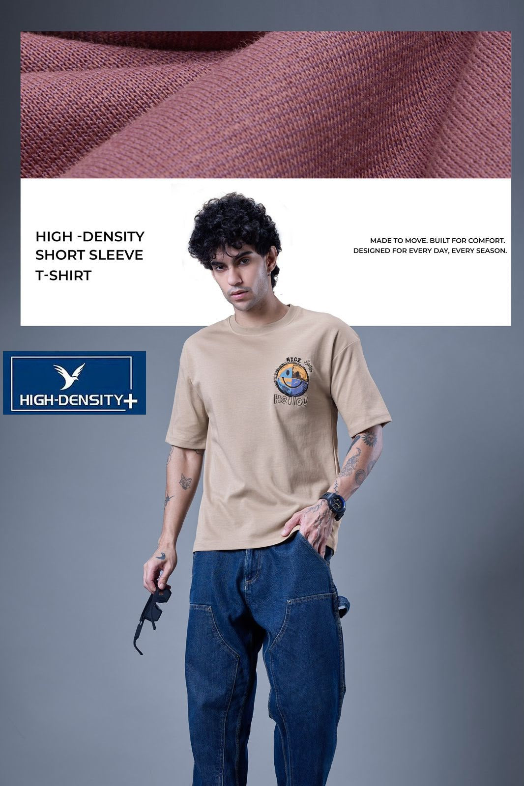 Vol 897 To 902 Oversize High Density Canvas Interlock Mens Tshirts Supplier Ahmedabad