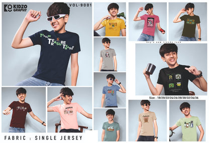 Vol 9001 Kidzo Graphy Boys Tshirt Manufacturer Ahmedabad
