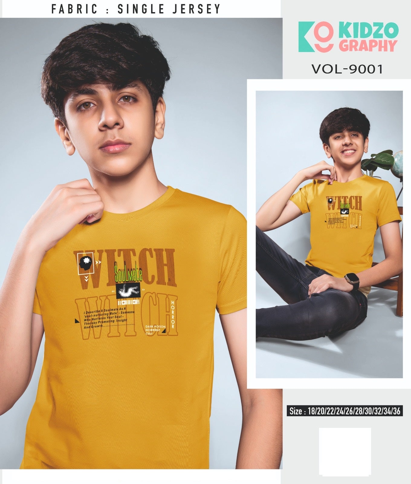 Vol 9001 Kidzo Graphy Boys Tshirt Manufacturer Ahmedabad