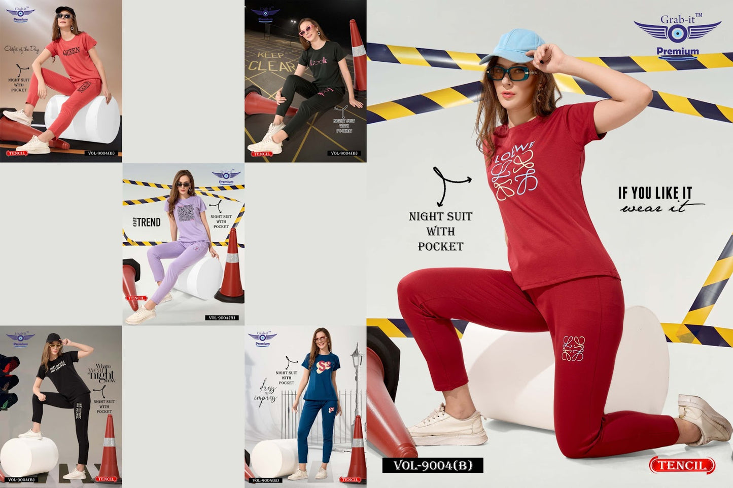 Vol 9004 B Grab It Tencil Pyjama Night Suits Manufacturer Gujarat