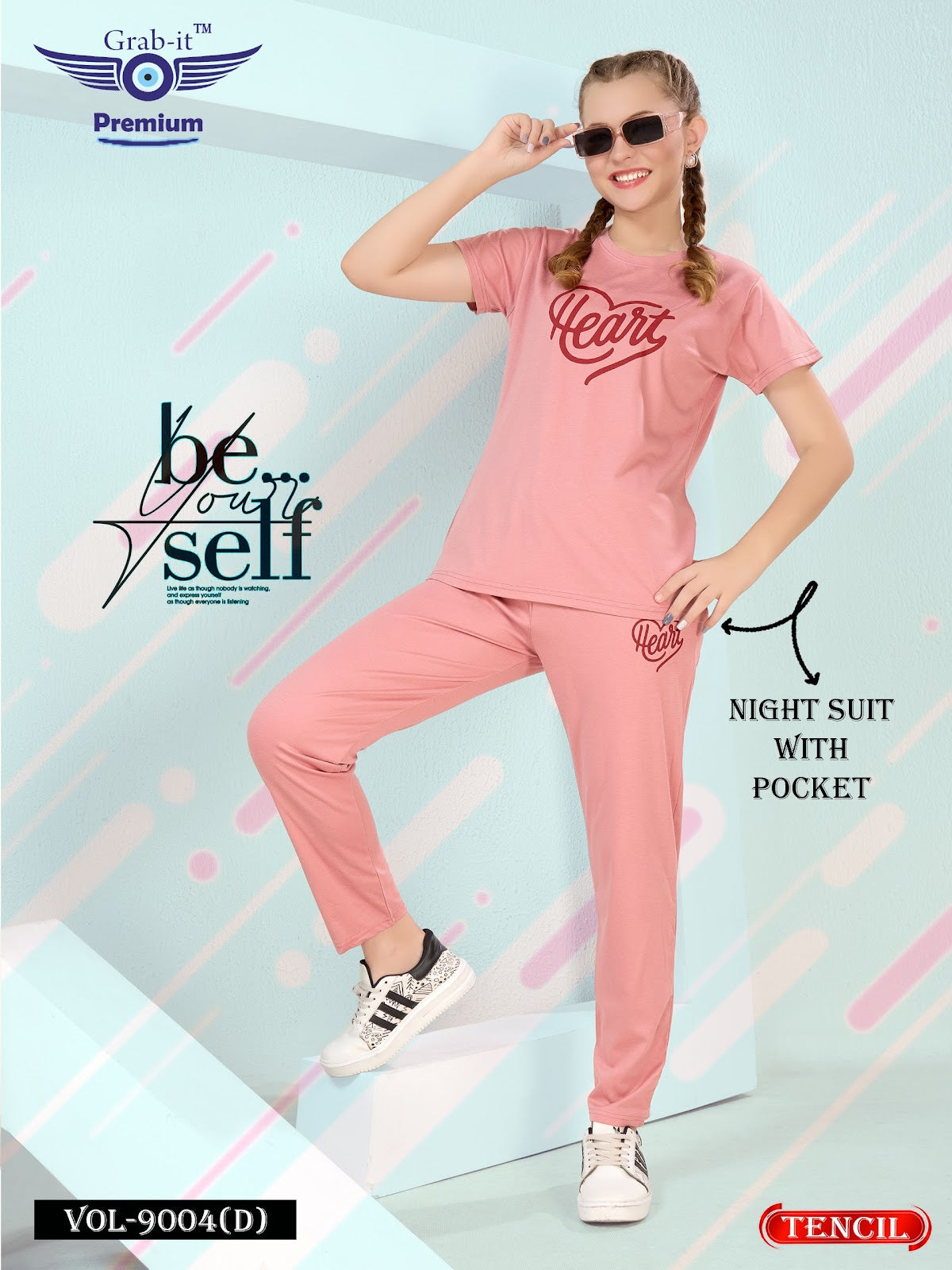 Vol 9004 D Grab It Tencil Pyjama Night Suits Manufacturer