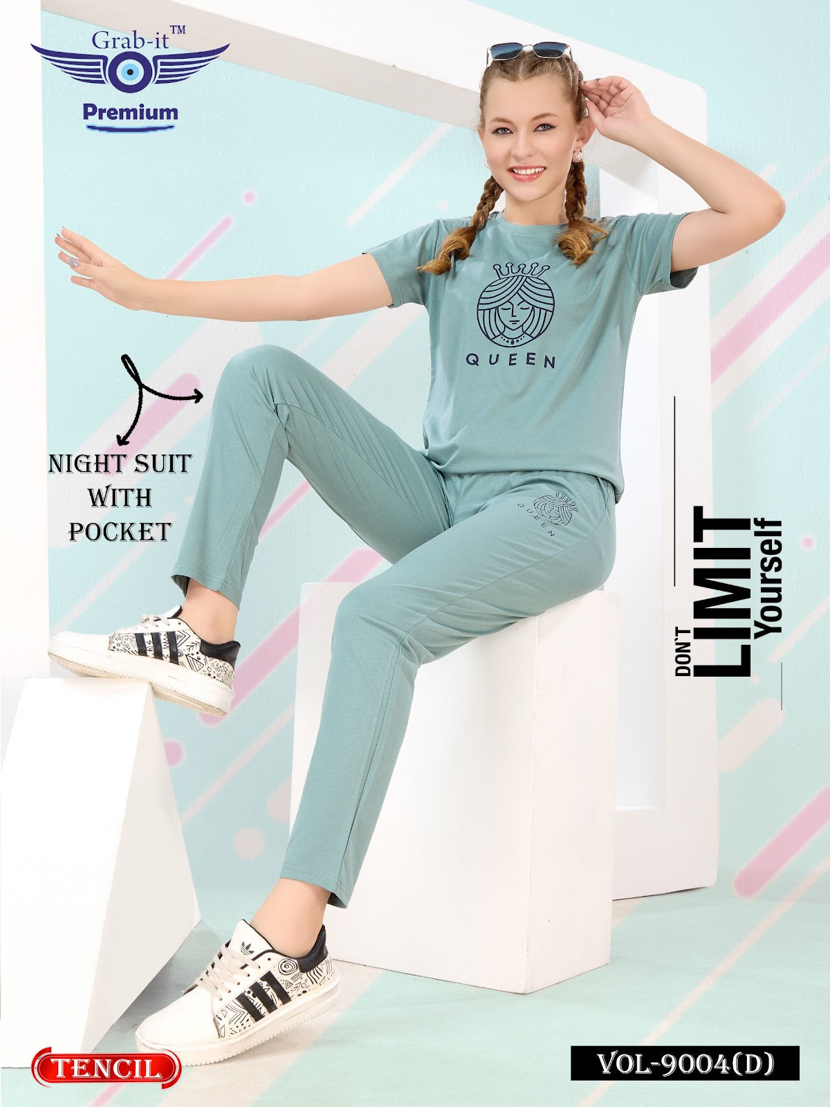 Vol 9004 D Grab It Tencil Pyjama Night Suits Manufacturer