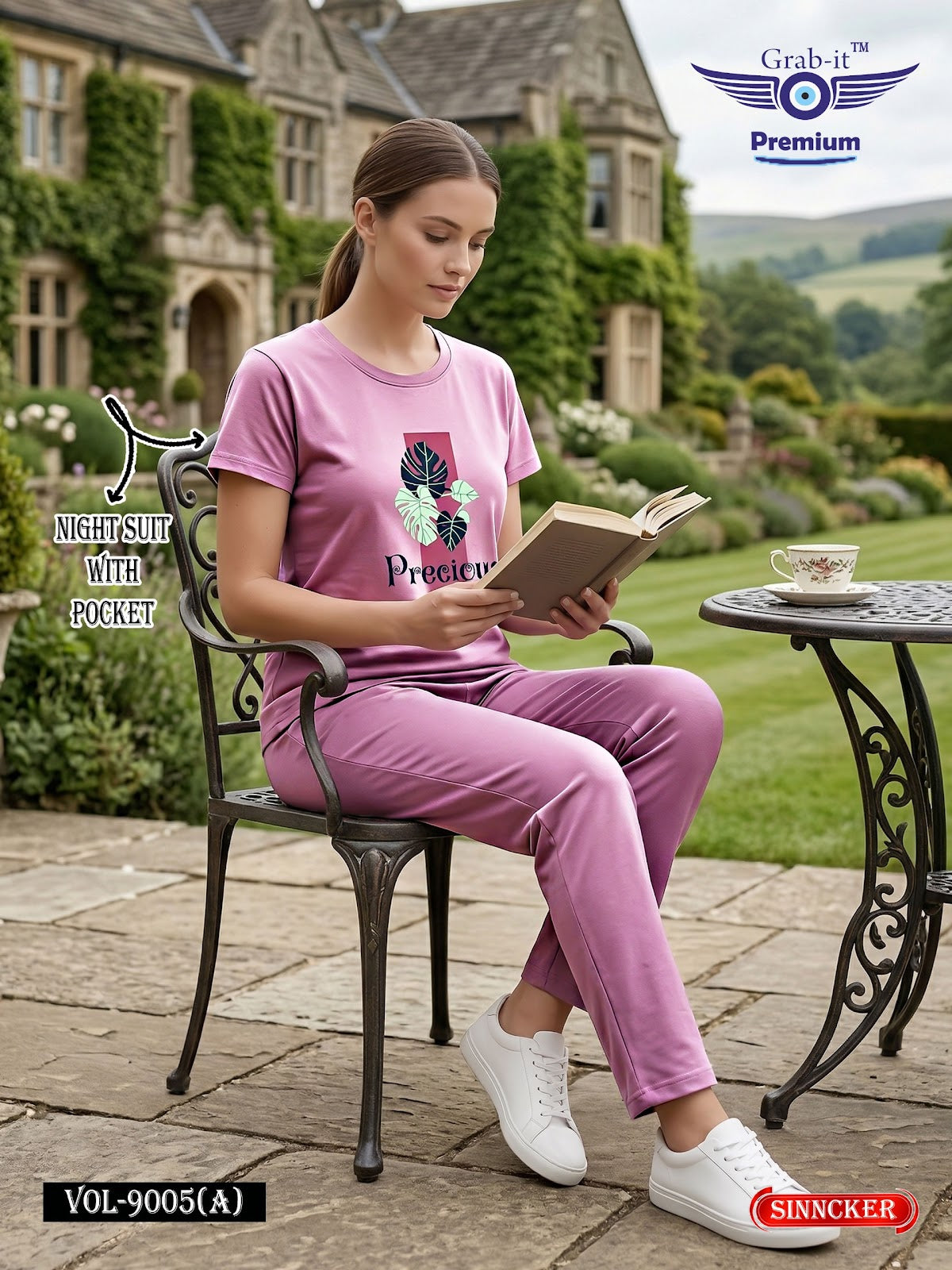 Vol 9005 A Grab It Sinker Pyjama Night Suits Supplier Gujarat