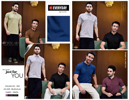 Vol 905 Everyday Tencil Lycra Mens Tshirts Wholesaler Gujarat