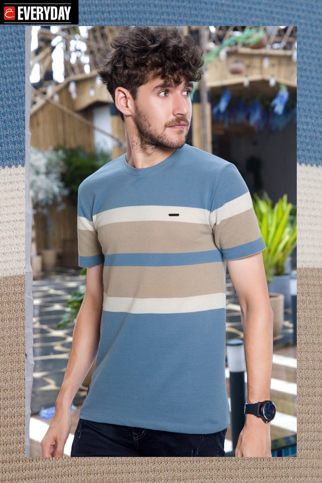 Vol 915 Everyday Auto Stripes Mens Tshirts Wholesale Price
