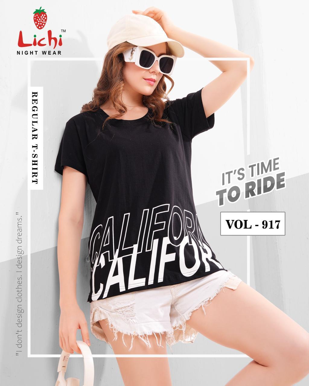 Vol 917 Lichi Hosiery Women Tshirt Supplier Gujarat