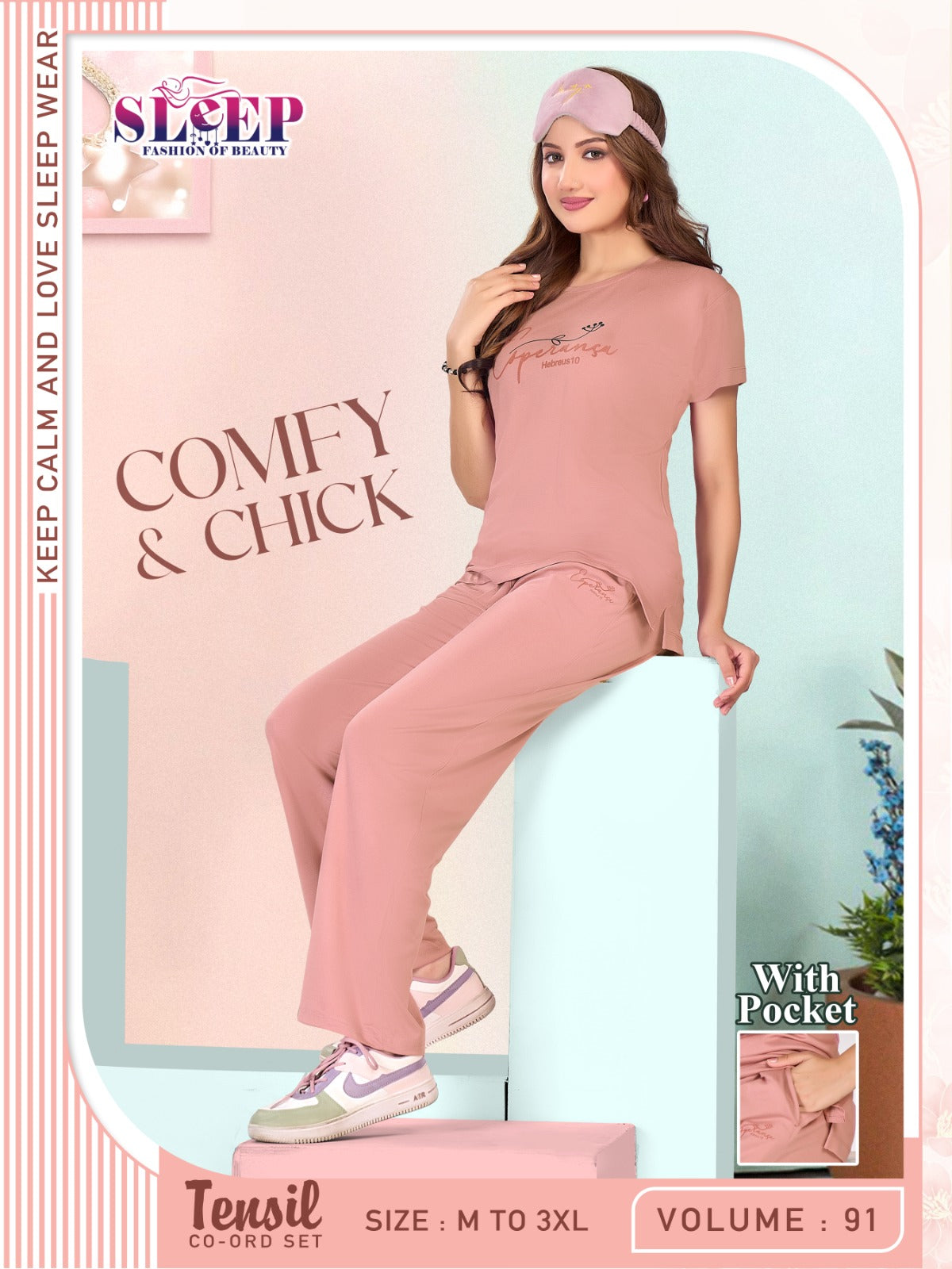 Vol 91 Sleep Faith Lady Tencil Pyjama Night Suits Wholesale Price