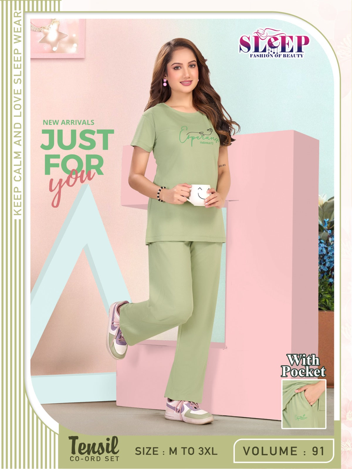 Vol 91 Sleep Faith Lady Tencil Pyjama Night Suits Wholesale Price