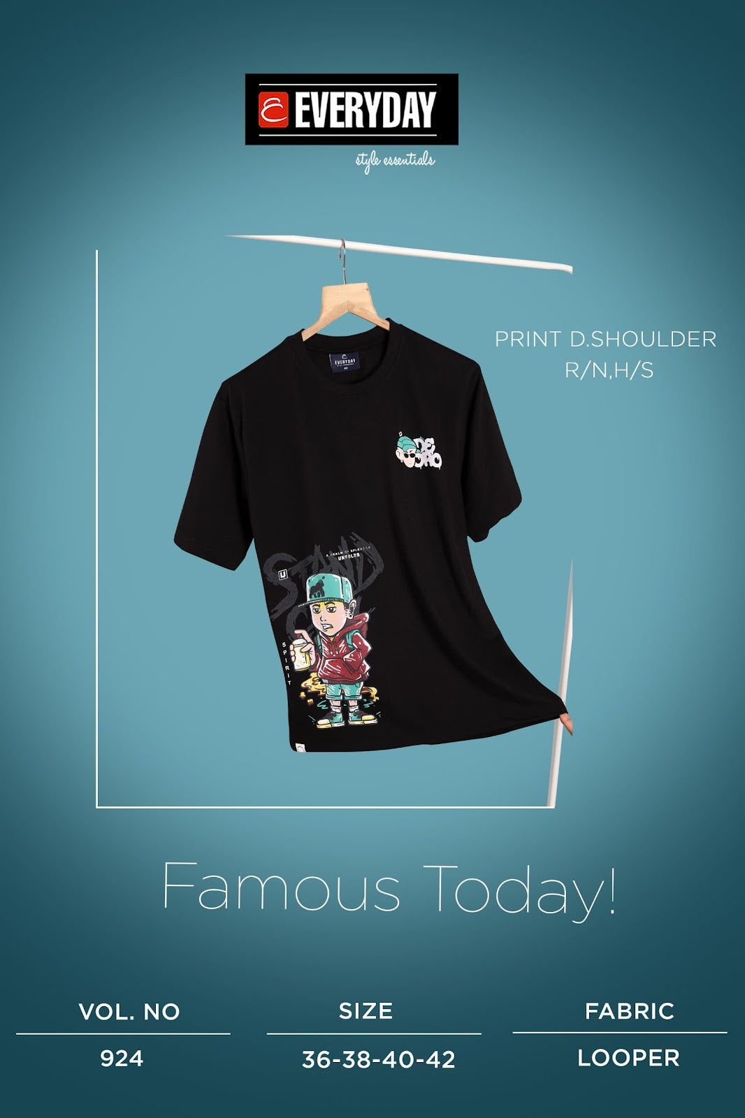 Vol 924 Everyday Cotton Looper Unisex Tshirt Exporter Ahmedabad