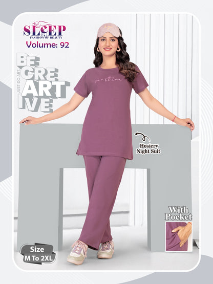Vol 92 Sleep Faith Lady Hosiery Pyjama Night Suits Exporter