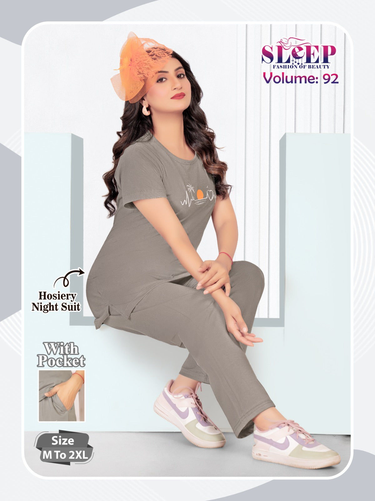 Vol 92 Sleep Faith Lady Hosiery Pyjama Night Suits Exporter