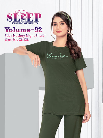Vol 92 Sleep Faith Lady Hosiery Pyjama Night Suits Exporter