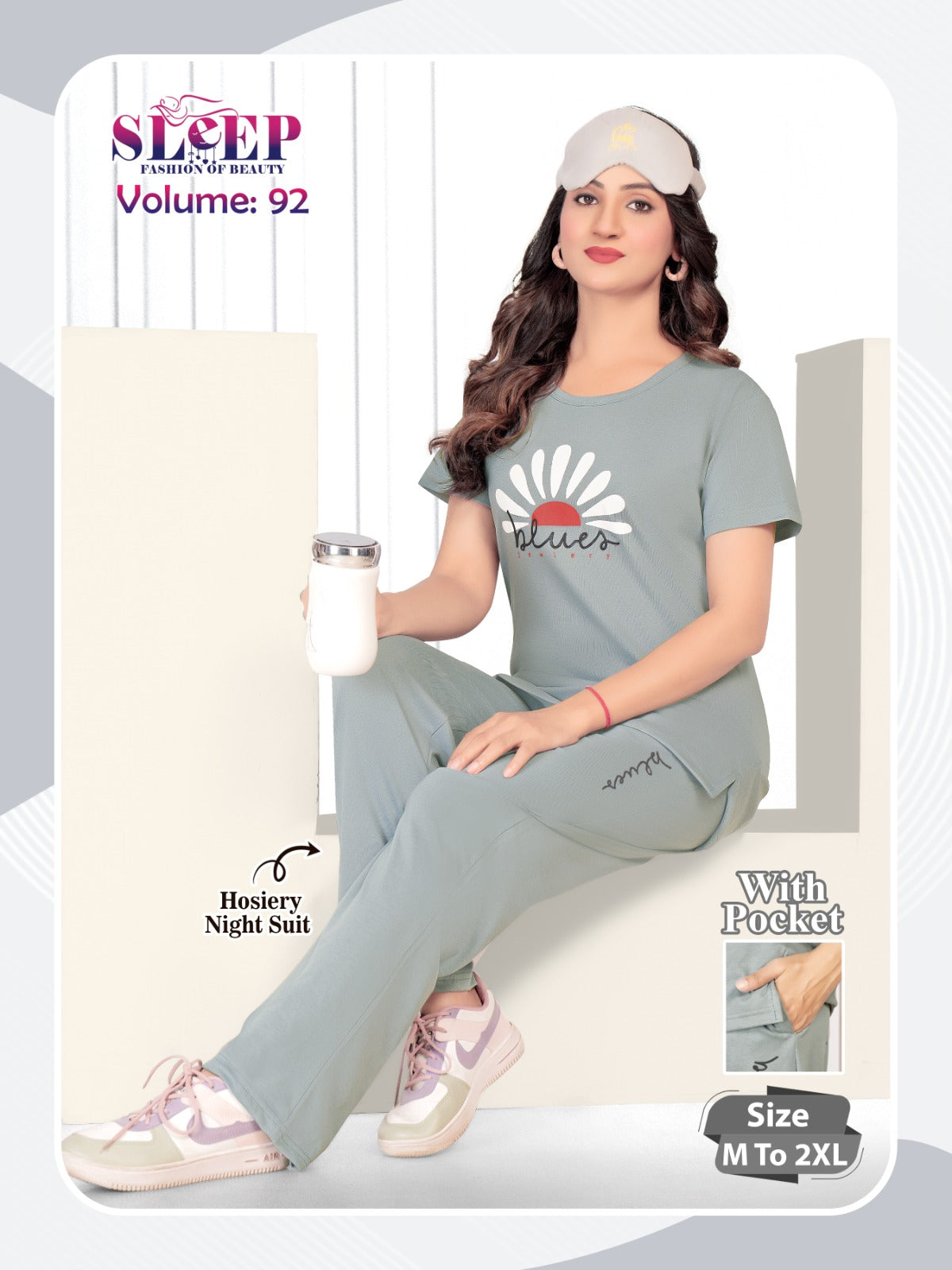 Vol 92 Sleep Faith Lady Hosiery Pyjama Night Suits Exporter