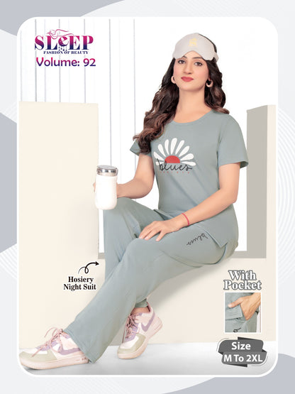Vol 92 Sleep Faith Lady Hosiery Pyjama Night Suits Exporter
