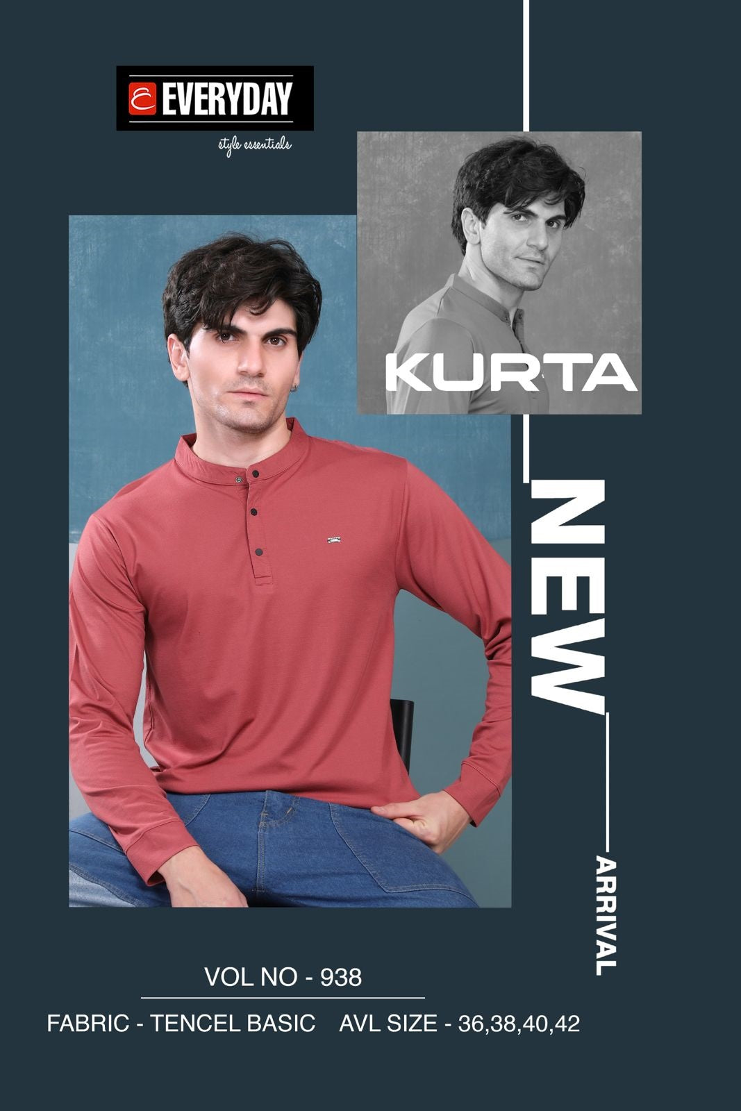 Vol 938 Everyday Tencil Lycra Mens Tshirts Supplier