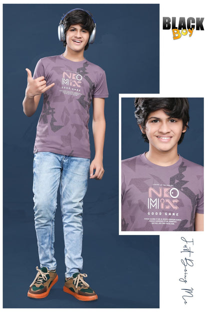Vol 941 Black Tencil Lycra Boys Tshirt Wholesaler Ahmedabad