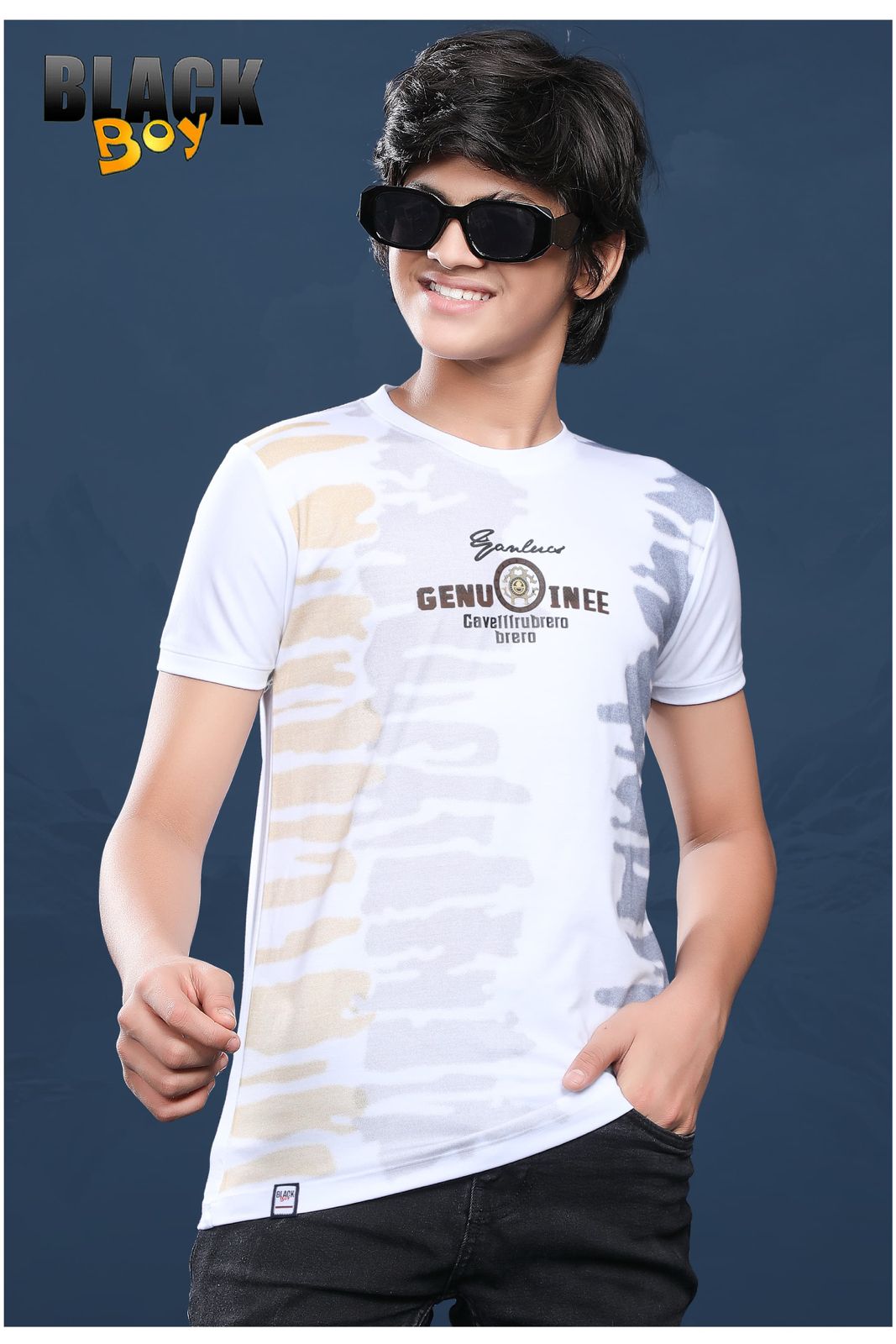 Vol 941 Black Tencil Lycra Boys Tshirt Wholesaler Ahmedabad