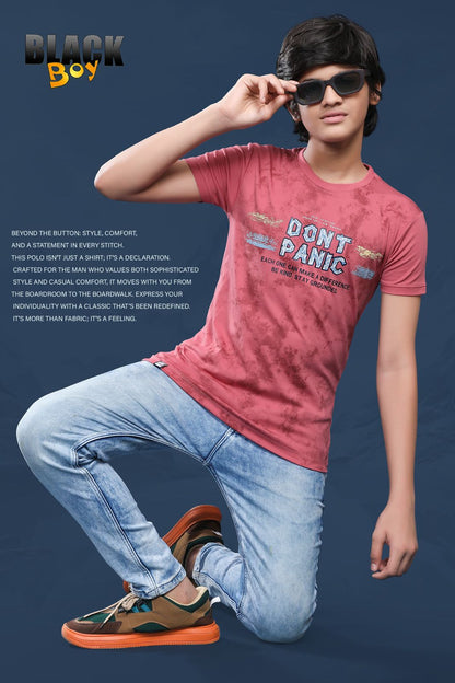 Vol 941 Black Tencil Lycra Boys Tshirt Wholesaler Ahmedabad