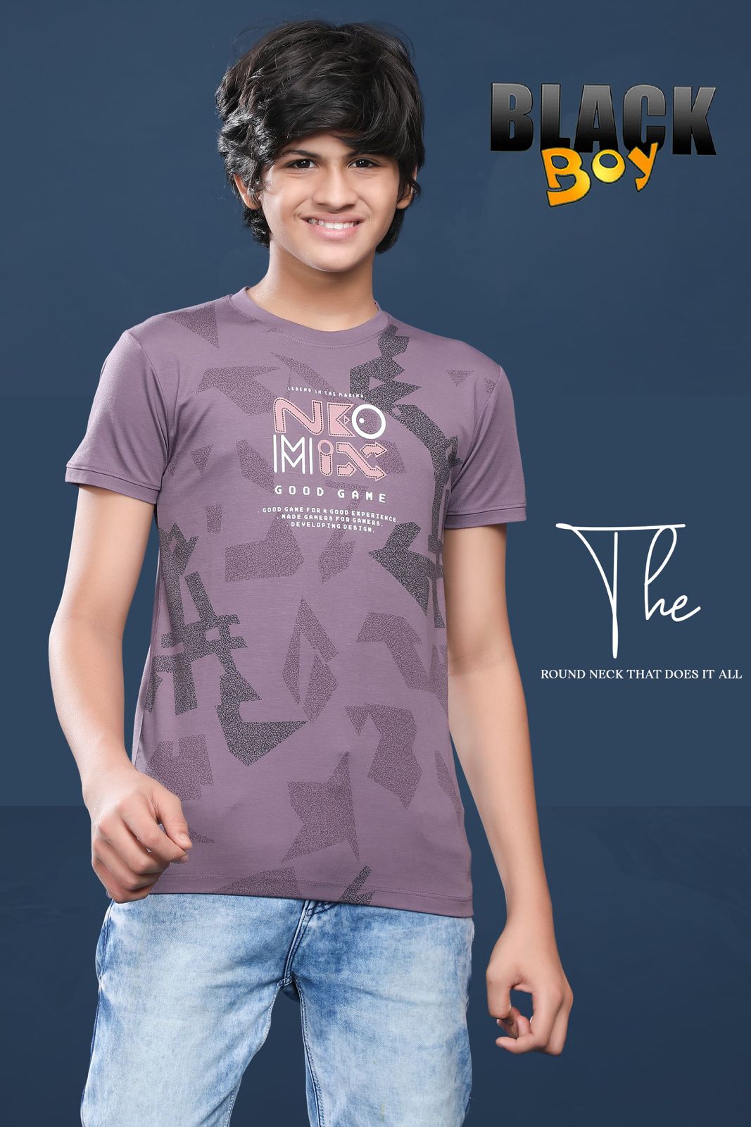 Vol 941 Black Tencil Lycra Boys Tshirt Wholesaler Ahmedabad