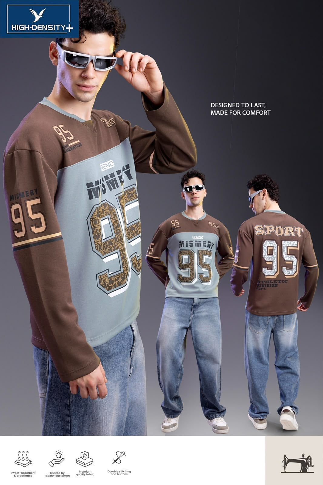 Vol 949 To 954 Full Sleeves High Density Lycra Mens Tshirts Manufacturer Gujarat