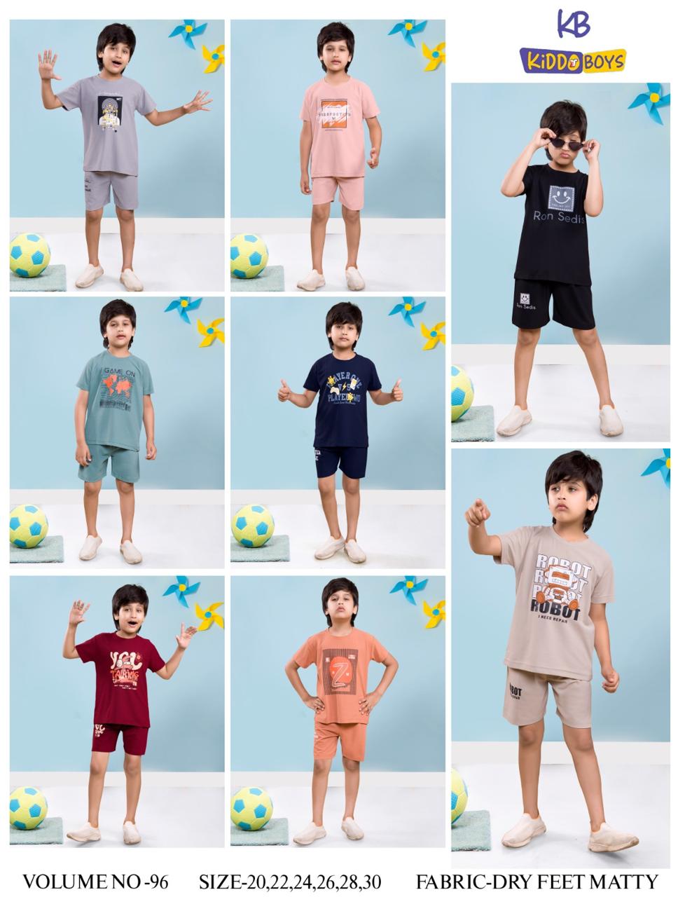 Vol 96 Kiddo Dry Fit Boys Shorts Set Exporter Gujarat