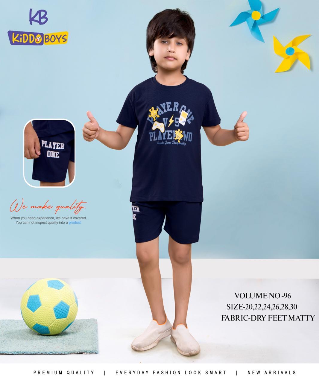 Vol 96 Kiddo Dry Fit Boys Shorts Set Exporter Gujarat