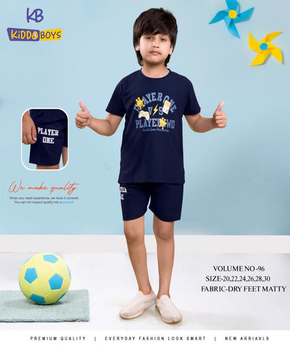 Vol 96 Kiddo Dry Fit Boys Shorts Set Exporter Gujarat