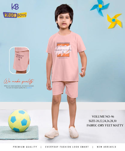 Vol 96 Kiddo Dry Fit Boys Shorts Set Exporter Gujarat