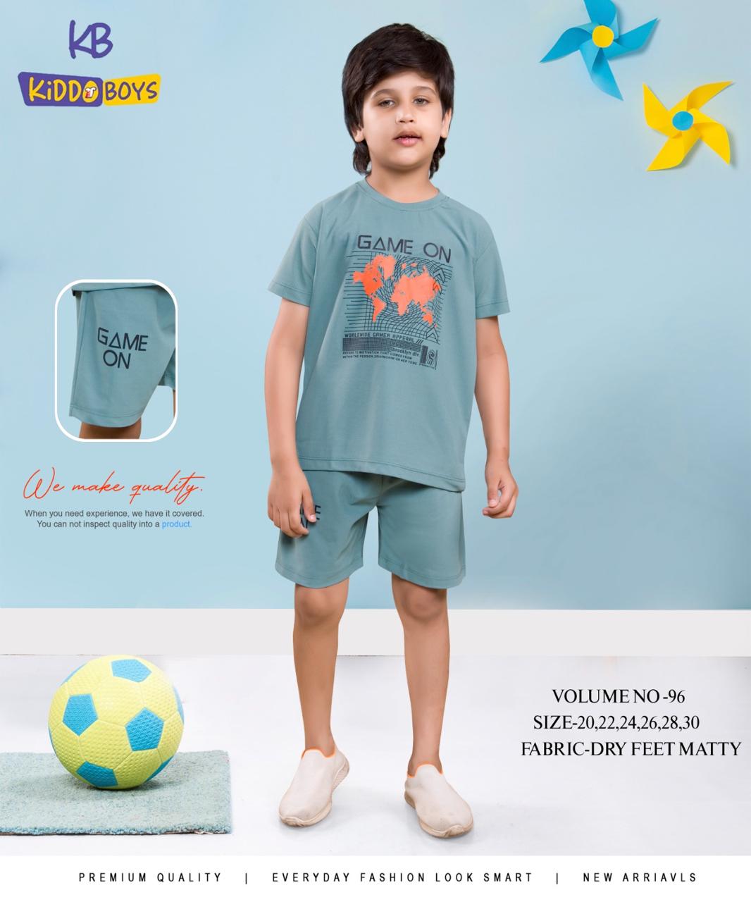 Vol 96 Kiddo Dry Fit Boys Shorts Set Exporter Gujarat