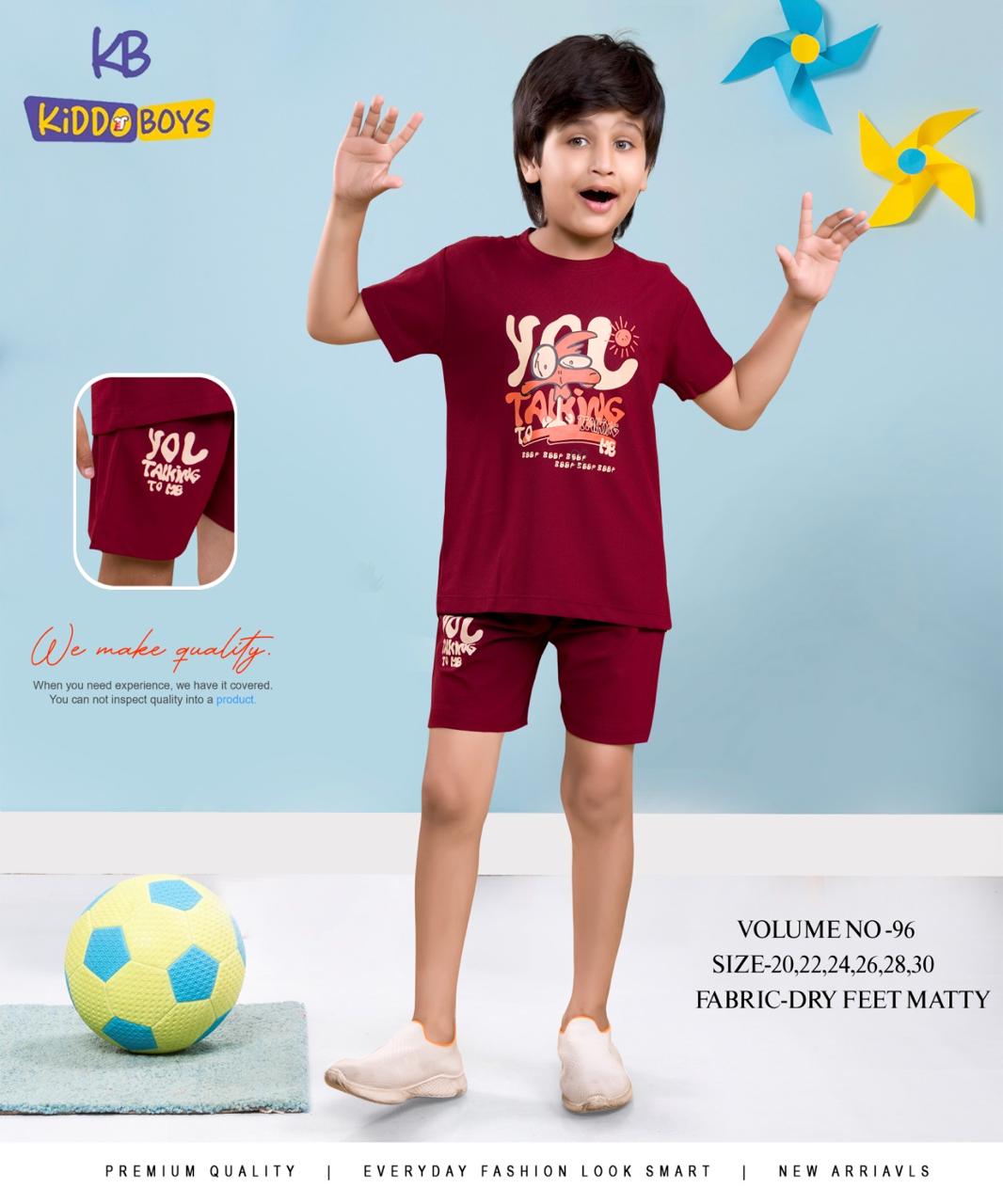 Vol 96 Kiddo Dry Fit Boys Shorts Set Exporter Gujarat