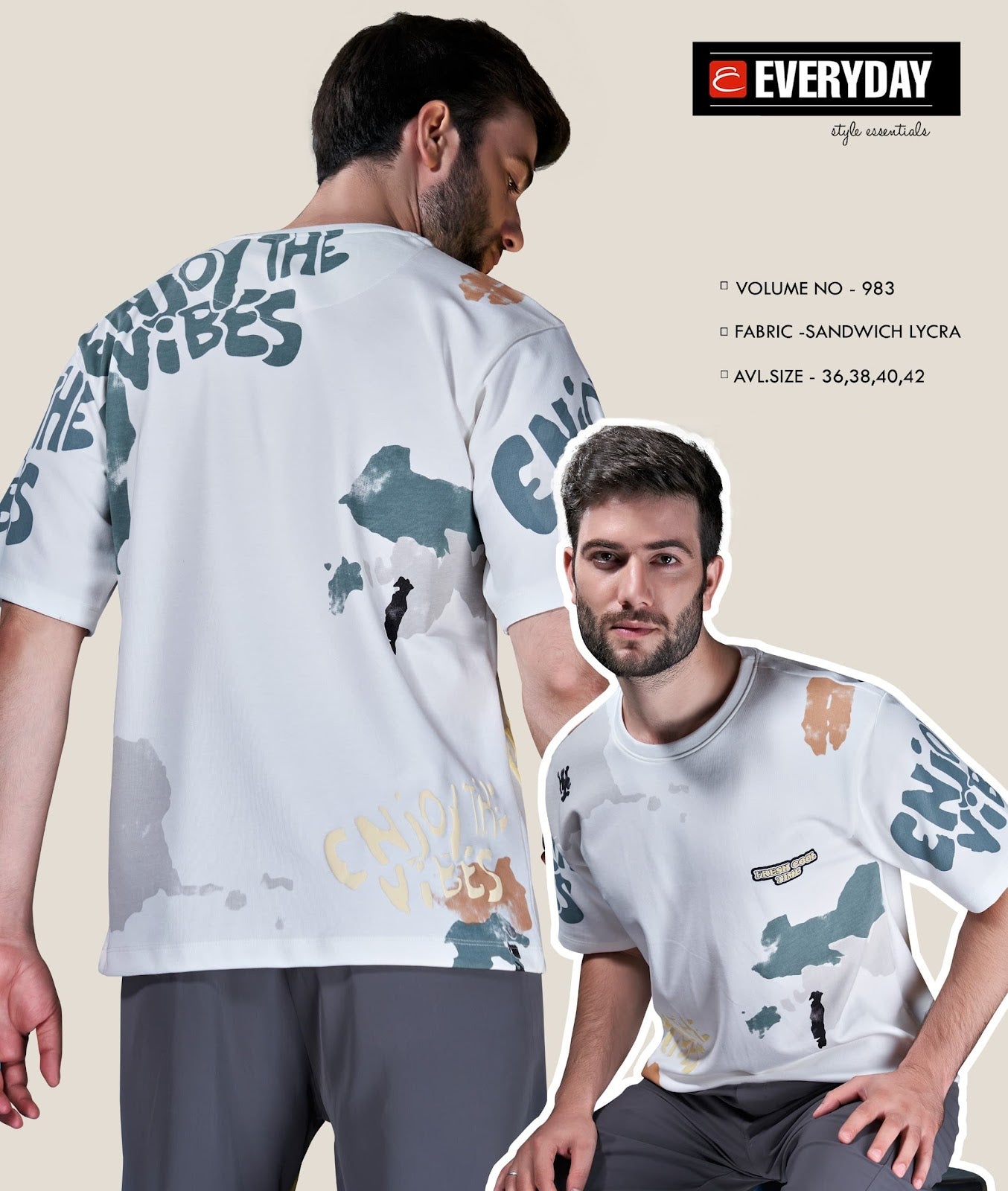 Vol 983 Everyday Imported Mens Tshirts Manufacturer India