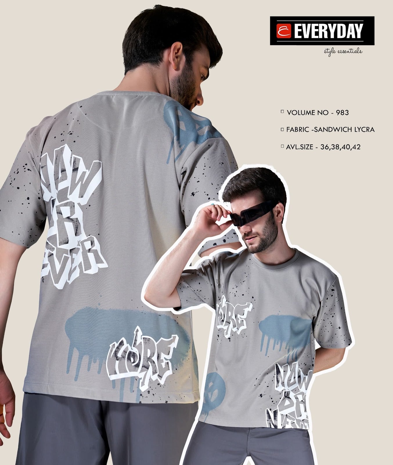 Vol 983 Everyday Imported Mens Tshirts Manufacturer India