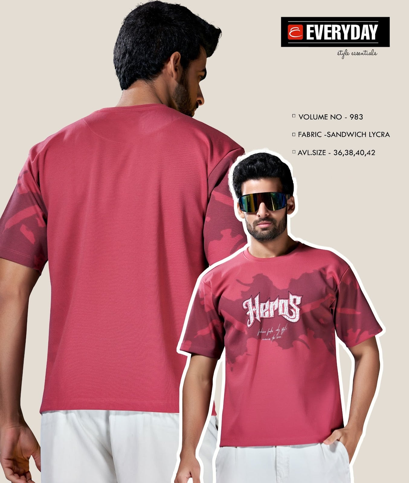 Vol 983 Everyday Imported Mens Tshirts Manufacturer India