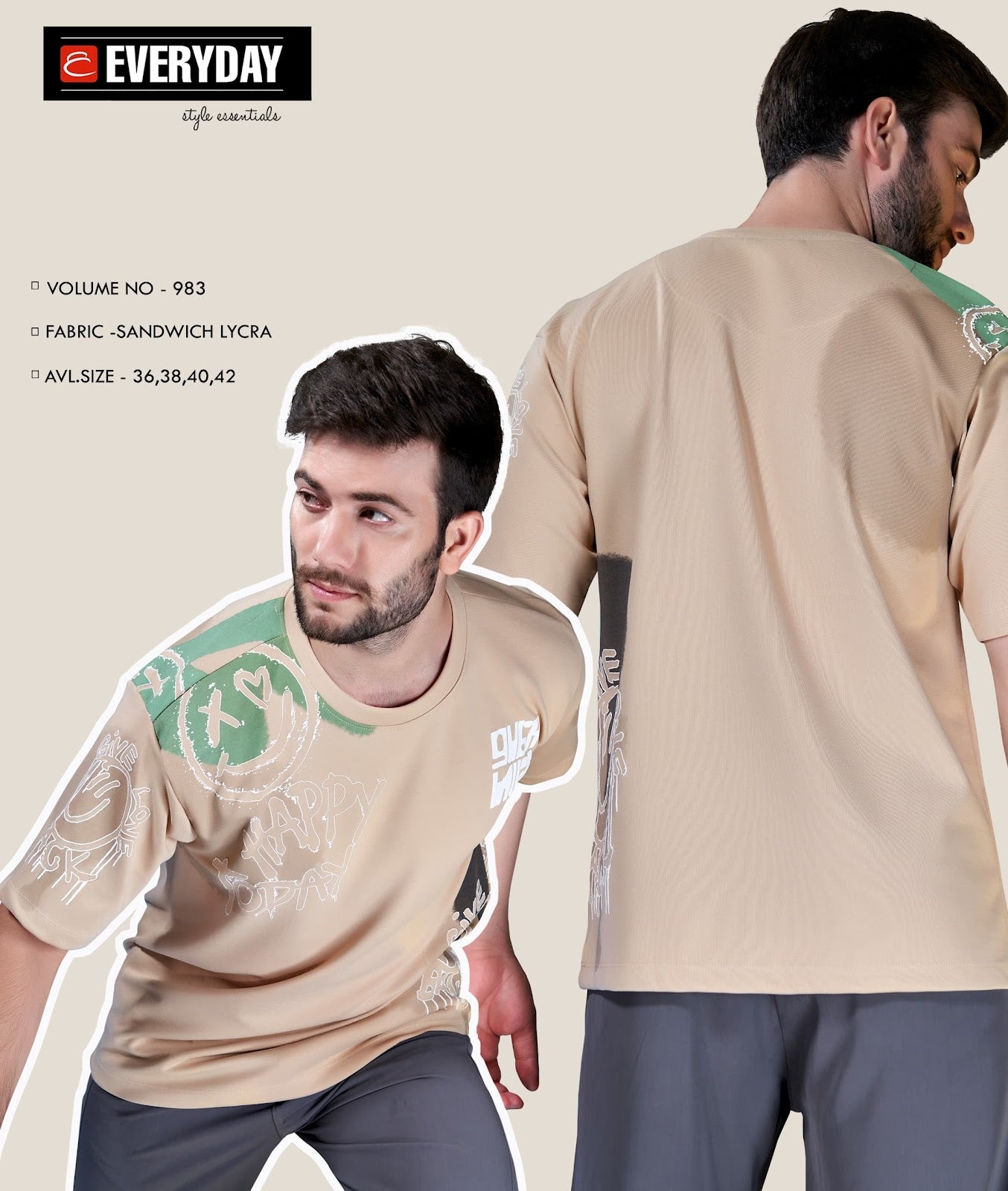 Vol 983 Everyday Imported Mens Tshirts Manufacturer India