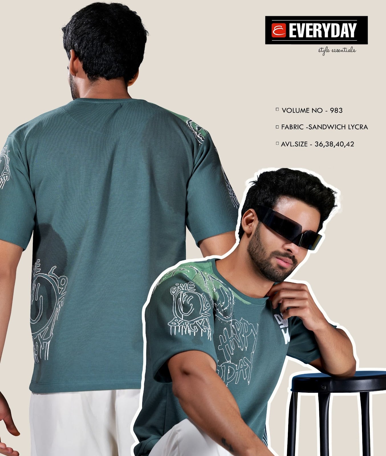 Vol 983 Everyday Imported Mens Tshirts Manufacturer India
