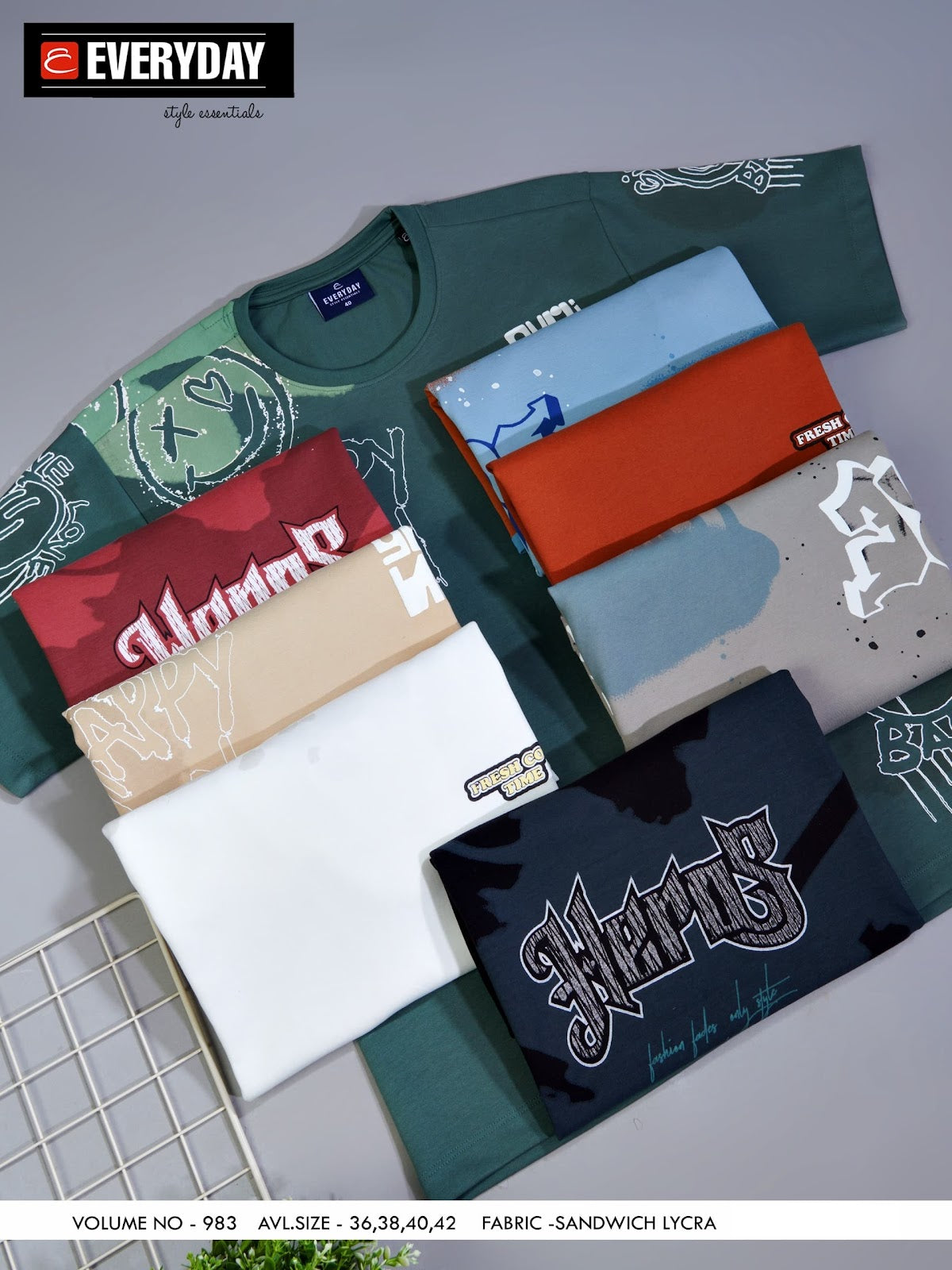 Vol 983 Everyday Imported Mens Tshirts Manufacturer India