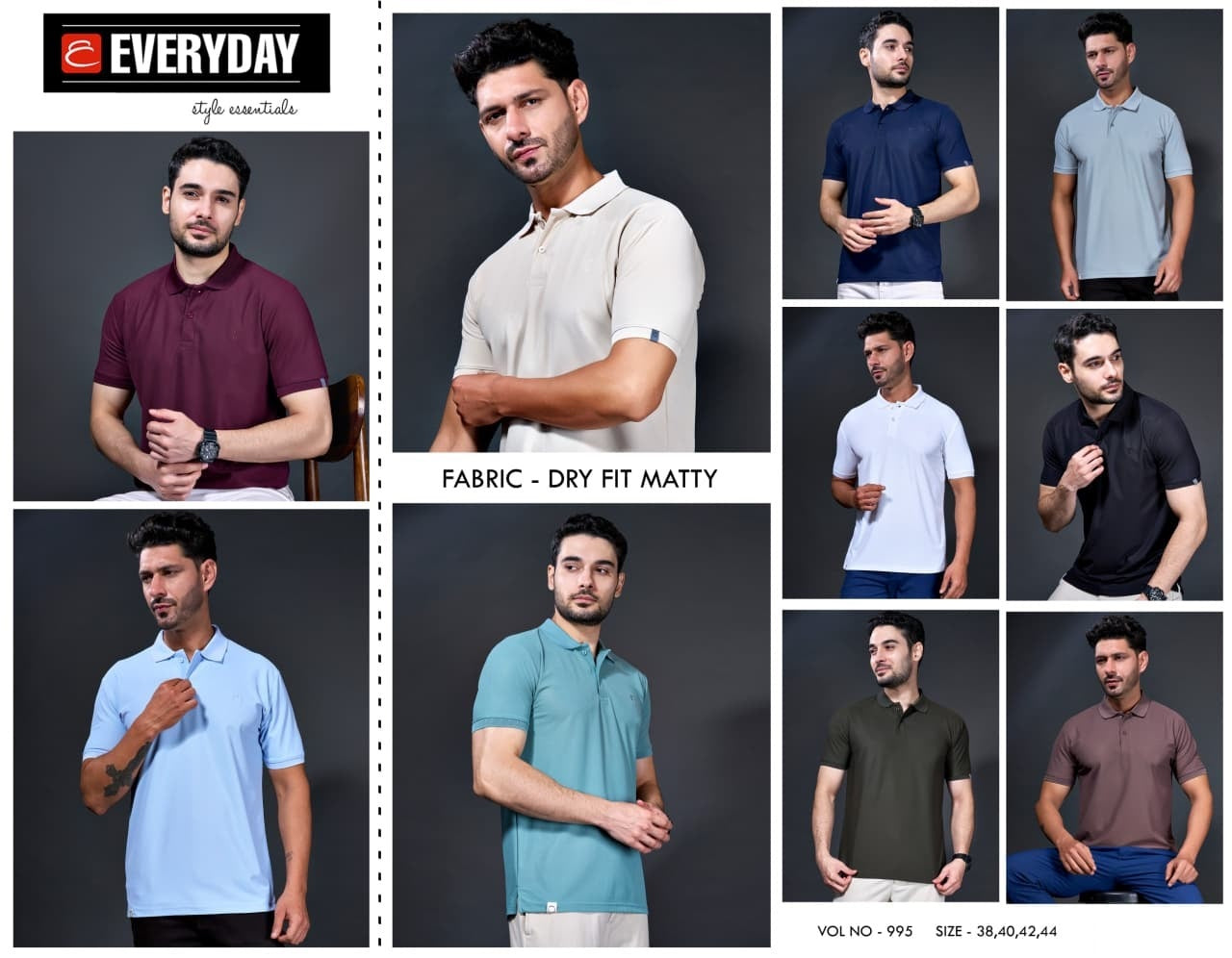 Vol 995 Everyday Dry Fit Mens Tshirts Manufacturer