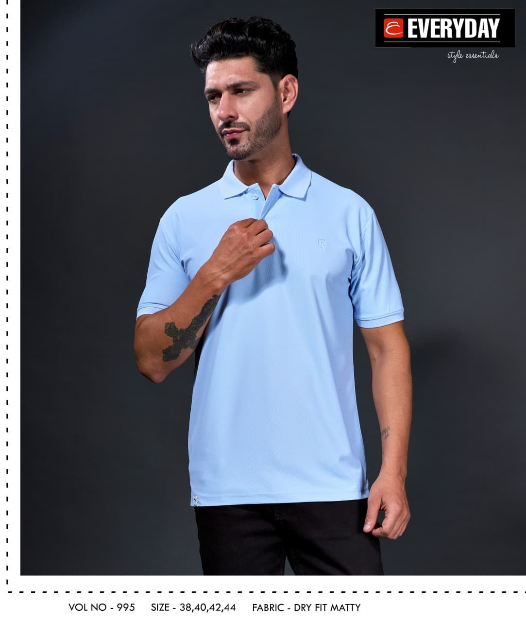 Vol 995 Everyday Dry Fit Mens Tshirts Manufacturer