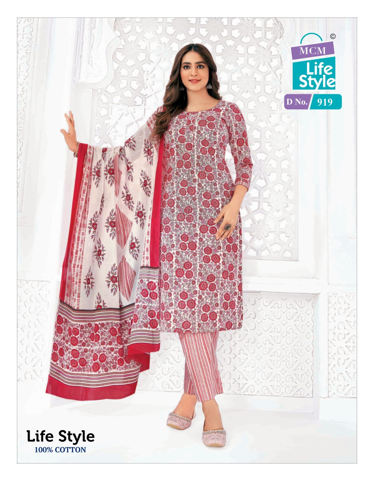 Vol 9 Mcm Lifestyle Cotton Readymade Pant Style Suits Supplier India