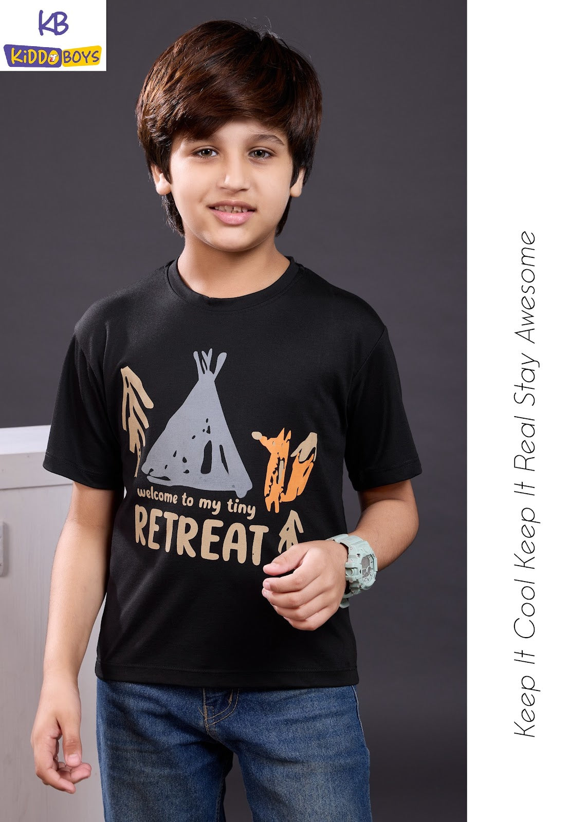 Vol A804 Kiddo Tencil Lycra Boys Tshirt Wholesale Price
