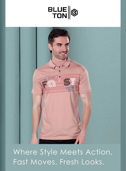 Vol Bt5001 Blue Ton Tencil Lycra Mens Tshirts Wholesale Price