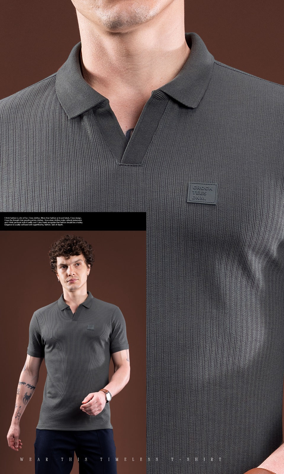 Vol Jh 149 Crocktees Interlock Mens Tshirts Exporter India