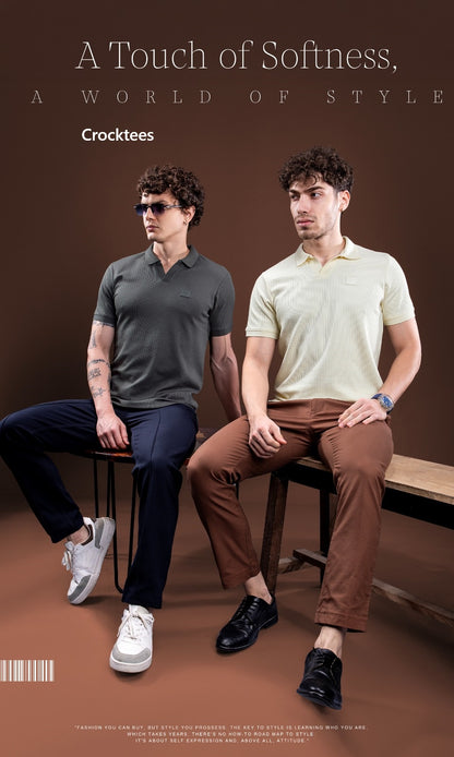 Vol Jh 149 Crocktees Interlock Mens Tshirts Exporter India