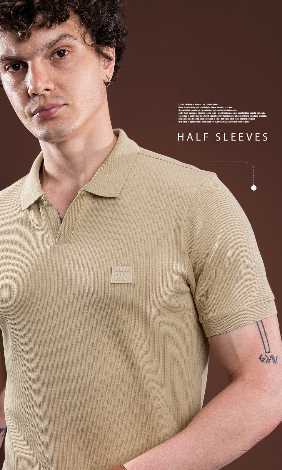 Vol Jh 149 Crocktees Interlock Mens Tshirts Exporter India